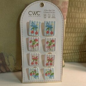 CWC Bag Clips with Floral Design